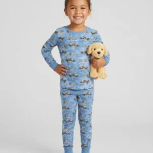 It's Lake Time Bamboo Two Piece Long Sleeve Pajama Set
