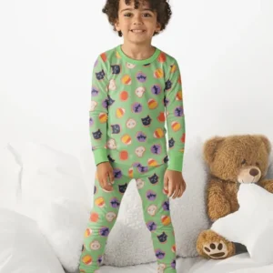 Halloween Cookies Bamboo Two Piece Long Sleeve Pajama Set