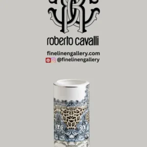 Roberto Cavalli Home Medium Vase PALAZZO PITTI diam. 3.75", H 7.75" - Palais Royal Linen Gallery