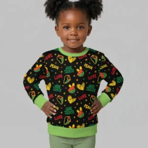 Peace Love Juneteenth Bamboo Crewneck Sweatshirt