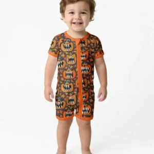 Pumpkin Monsters Bamboo Shorty Zippy