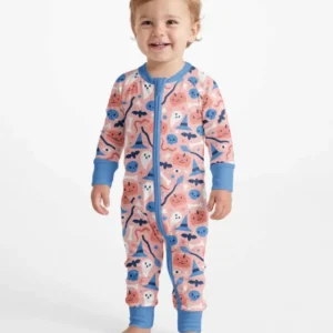 Pastel Pumpkins Skulls And Witch Craft Bamboo Convertible Zippy