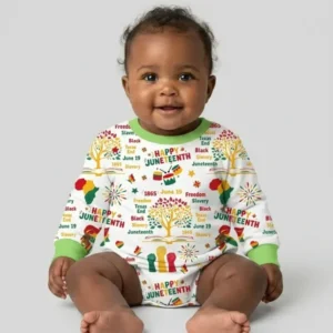 Happy Juneteenth Bamboo Bubble Romper