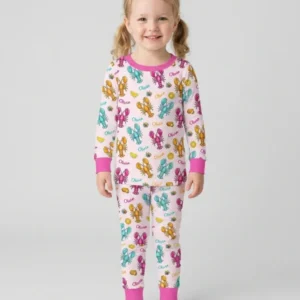 Crawfish Crew Custom Name Bamboo Two Piece Long Sleeve Pajama Set