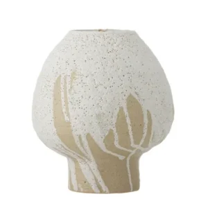 Vase „Lina“ – Naturfarbenes Steingut