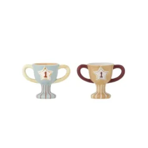 2er Set Eierbecher – Bunt, aus Steingut