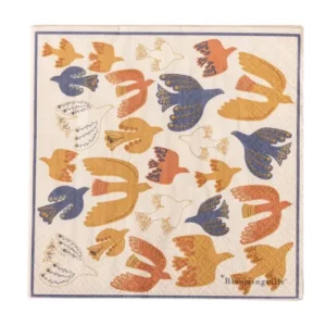 Papierserviette Viva – 33 × 33 cm, 20 Stück grafisches Design in Bunt