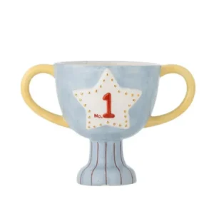 Kinder-Blumentopf Champion Leo – Keramik in Pokalform