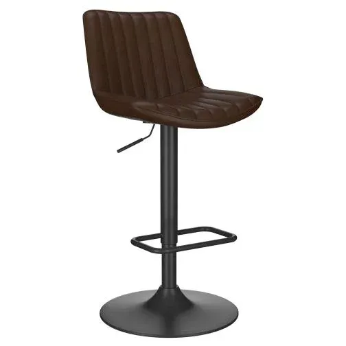Kosi Adjustable Air-Lift Stool, set of 2 black