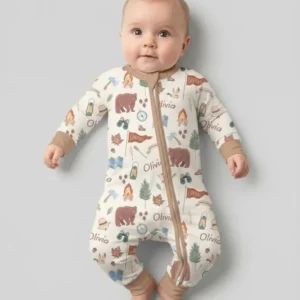 Custom Name Adventure Outdoors Bamboo Convertible Zippy