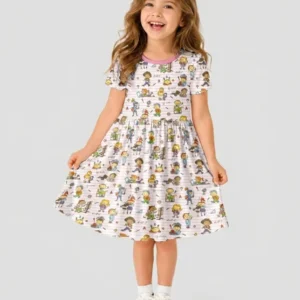 School Days Adventure Bamboo Twirl Dress