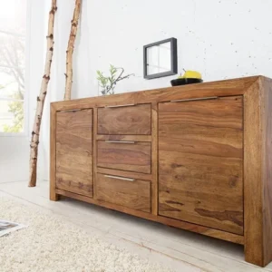 PURE Massives Sideboard 135cm Sheesham stone finish Palisander