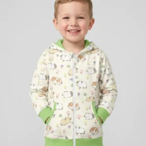 Guinea Pig Garden Bamboo Zip Hoodie