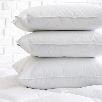 Lisburn White Goose Down Pillow 500TC 600 Loft By Highland Feather