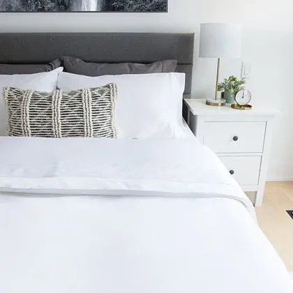Versaille Egyptian Cotton Sheet sets 300TC 17" Deep Pocket WHITE