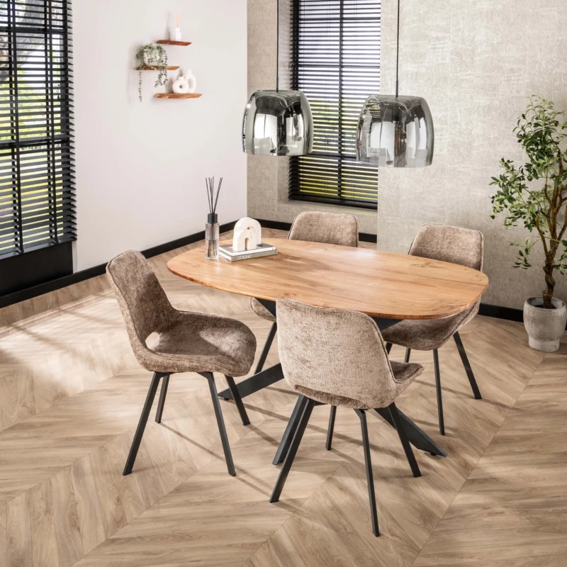 ARHUS SOLID Esstisch dänisch oval 150cm / Massiv Akazie
