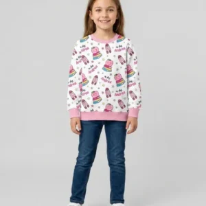 Custom Name Crayon Alphabet Bamboo Crewneck Sweatshirt