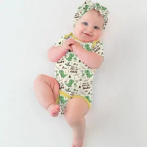 First Father's Day Daddysaurus Bamboo Bodysuit