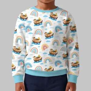 Noah’s Ark & God’s Rainbow Promise Crewneck Sweatshirt