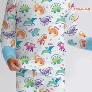 Fearfully & Wonderfully Made Custom Name Boy Bamboo Two Piece Long Sleeve Pajama Set