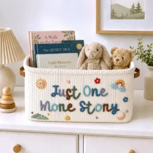 Just One More Story Shower Basket