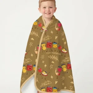 Let's Celebrate Rosh Hashanah Bamboo Blanket