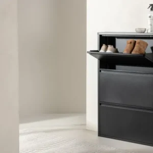 Schuhregal Nuvio – Schwarz, Modern Minimal