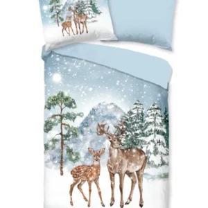 Guten Morgen Flanellen Duvet Cover "Winter" - Multi - Rits