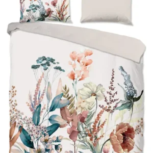 Guten Morgen Flanellen Duvet Cover "Aime" - Multi - Dubbele instopflap