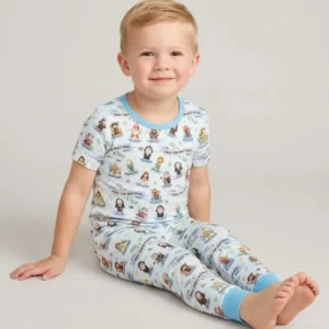 Holy Saints of Heaven Custom Name Bamboo Two Piece Short Sleeve Pajama Set
