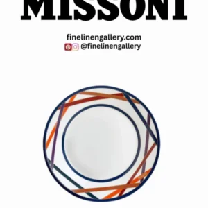 Missoni Home Soup Plates NASTRI Set of 2 Multicolor diam. 8.5" - Palais Royal Linen Gallery