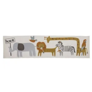 Kinder-Teppich „Animal Friends“ – Bunter Baumwollteppich