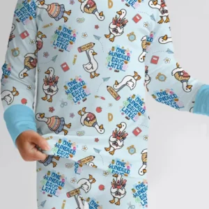 One Hundred Days Later Silly Goose Bamboo Two Piece Long Sleeve Pajama Set
