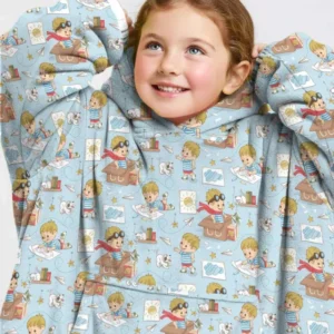 Tiny Explorer Tales Bamboo Blanket Hoodie