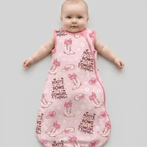 Western Cowgirl Boots And Bows Bamboo Sleep Bag