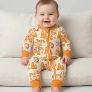 Custom Photo Cutest Pumpkin in the Patch Bamboo Convertible Zippy