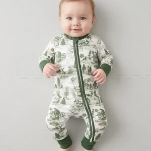 Merry Christmas Toile Bamboo Convertible Zippy