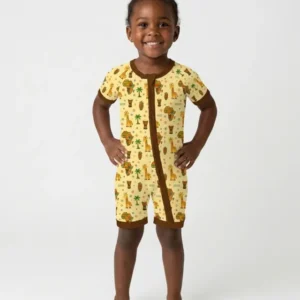 African Culture Bamboo Shorty Zippy
