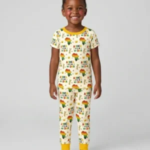 Africa It's In My DNA Bamboo Two Piece Short Sleeve Pajama Set