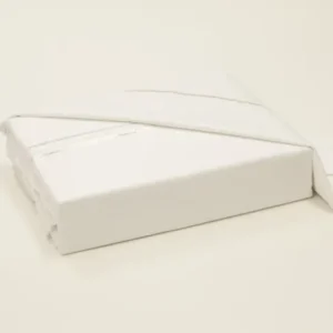 Athena Duvet Cover Set – 400TC Sateen, 100% Long-Staple Cotton, Soft & Luxurious WHITE