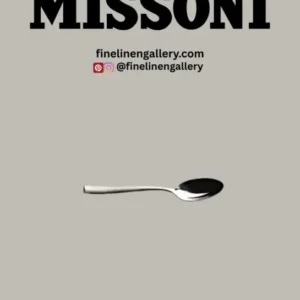 Missoni Home Tea Spoons ZIG ZAG Set of 6 Steel L 5.75" - Palais Royal Linen Gallery
