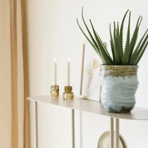 Vase Bravika - edle Keramikvase in hellblau