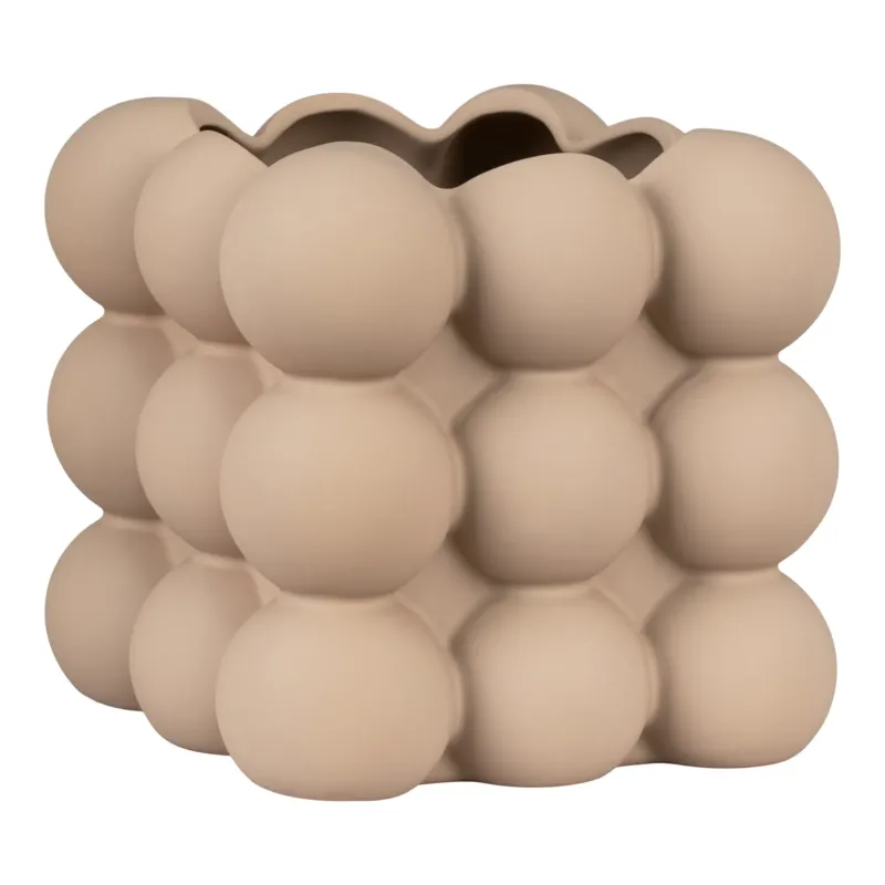 Blumentopf „Caviano“ – Verspieltes Kugeldesign aus Steingut
