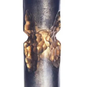 Moderne Vase PRECIOUS Metall Hammerschlag Design