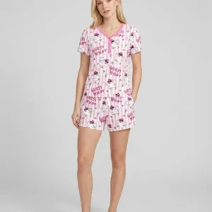 Guess What? Chicken Butt! Bamboo Women Short Sleeve Short Pajama Set