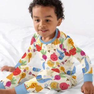 Shana Tova Rosh Hashanah Bamboo Two Piece Long Sleeve Pajama Set