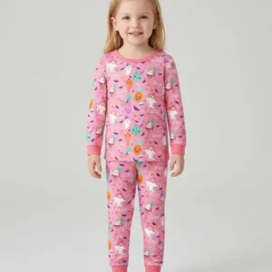 Summerween Doodles Bamboo Two Piece Long Sleeve Pajama Set