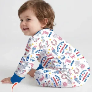 Born in 2026 America’s 250th Year Custom Name Bamboo Convertible Zippy