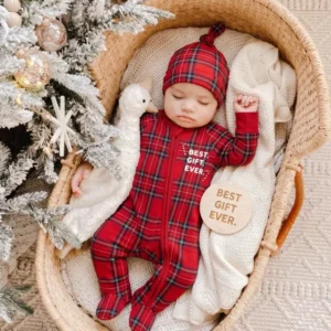 Best Gift Ever Bamboo Zipper Footie