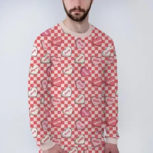 Valentine in Hearts Bamboo Men's Pajama Set